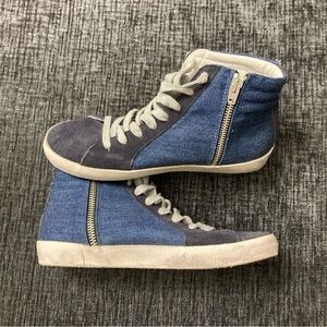 Golden goose High-Top Blue and Gray Sneakers size 35 us size 4.5 kids